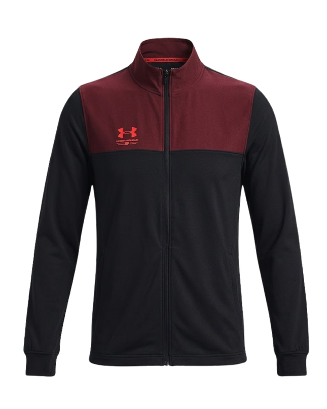 Under Armour Black and Maroon Zip-Up Sports Jacket