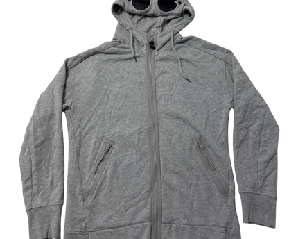 C.P. Company Grey Goggle Zip Hoodie
