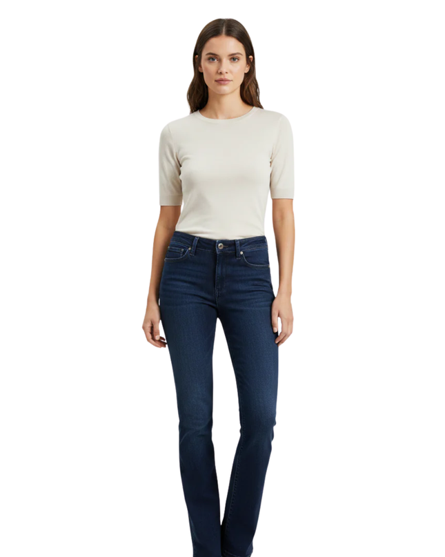 Levi's Dark Blue Demi Curve Bootcut Skinny Jeans