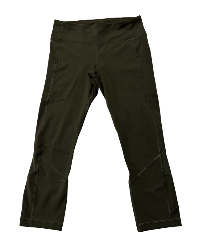 Lululemon Olive Green All The Right Places Crop Leggings