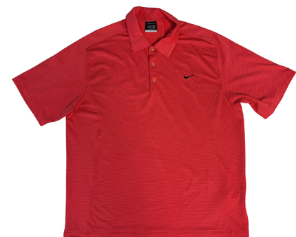 Nike Red Golf Sports Polo Shirt
