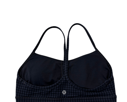 Lululemon Black and Blue Houndstooth Sports Bra