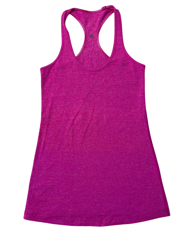 Lululemon Heathered Pink Racerback Athletic Tank Top