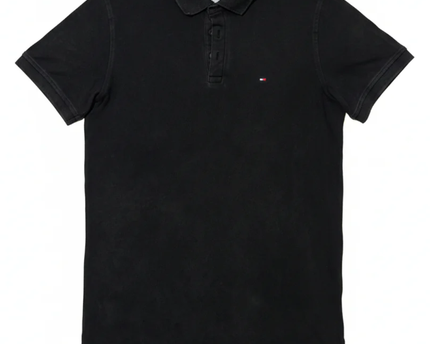 Tommy Hilfiger Black Slim Fit Stretch Polo Shirt