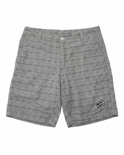 Billabong Black and White Glen Plaid Shorts
