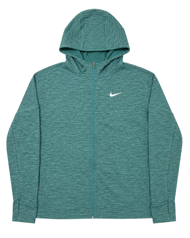 Nike Green Running Dri-FIT Full-Zip Hooded Sports Jacket
