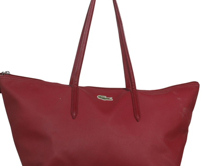 Lacoste Red L.12.12 Concept Zip Tote Bag