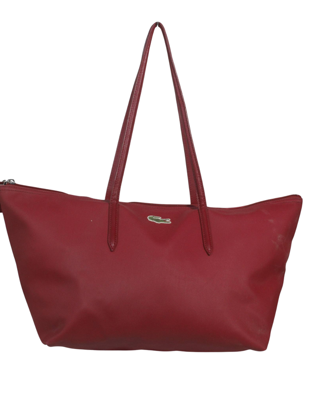 Lacoste Red L.12.12 Concept Zip Tote Bag