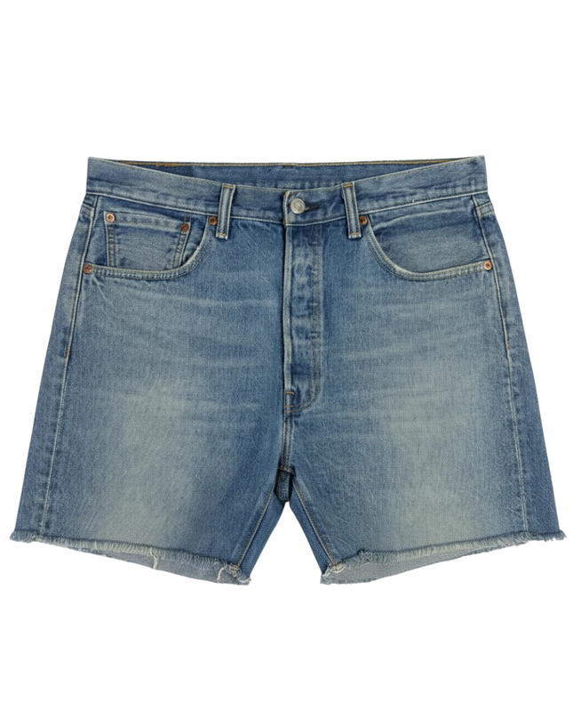 Levi's 501 CT Blue Customized Tapered Denim Cut-Off Shorts
