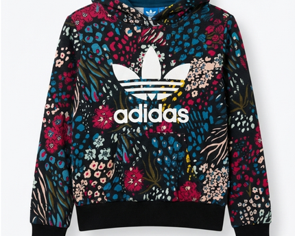 Adidas Originals Multicolor Floral Trefoil Hoodie