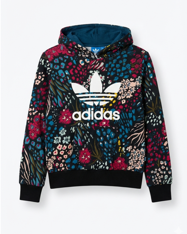Adidas Originals Multicolor Floral Trefoil Hoodie
