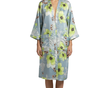 Guess Light Blue Floral Kimono Shrug