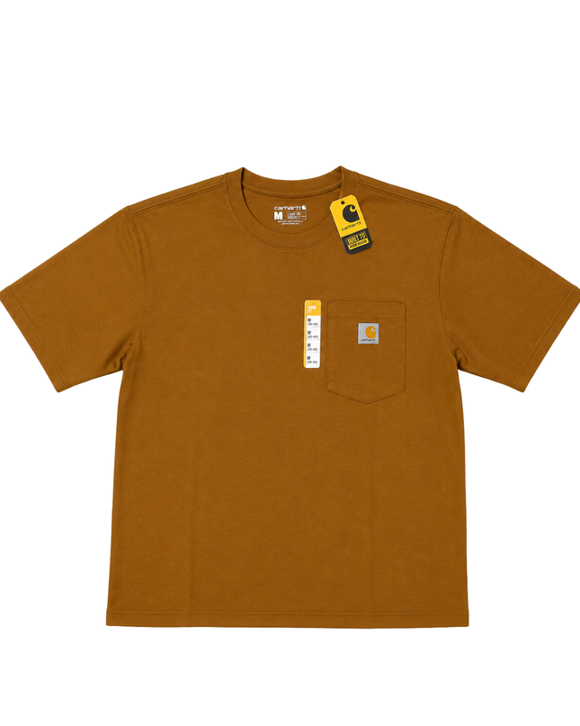 Carhartt Brown Loose Fit Pocket T-Shirt W/Tags