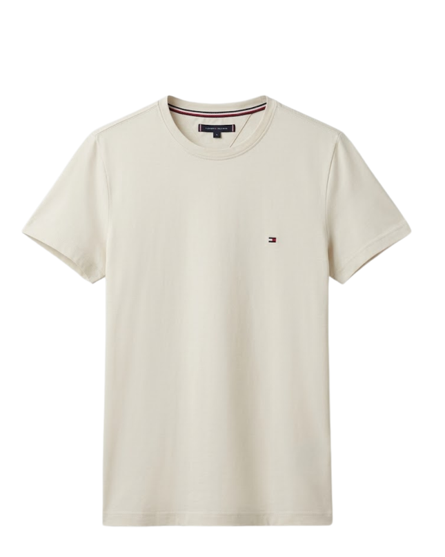 Tommy Hilfiger Cream Short Sleeve T-Shirt