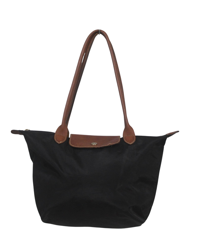 Longchamp Black Le Pliage Large Shoulder Bag