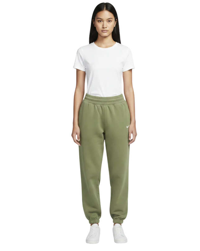Nike Olive Green Relaxed Fit Fleece Joggers