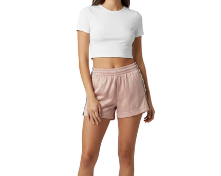 Kappa Pink Logo Tape Athletic Shorts