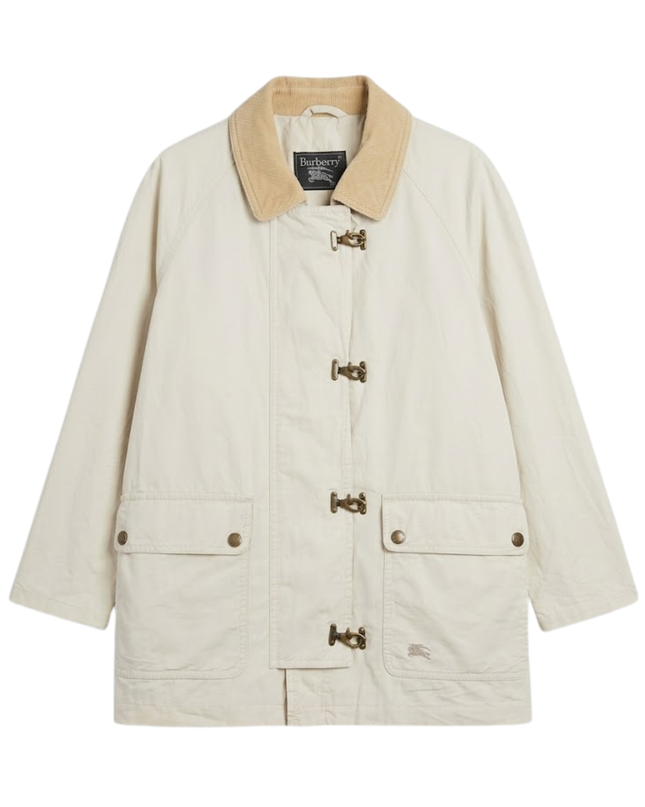 Burberrys Vintage Beige Fireman Toggle Jacket