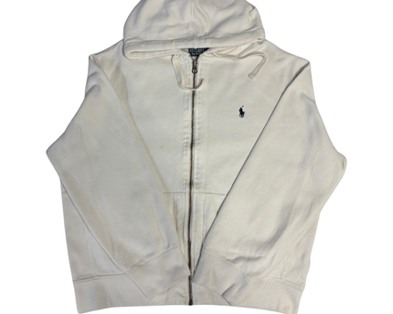 Polo Ralph Lauren Cream Full-Zip Hoodie