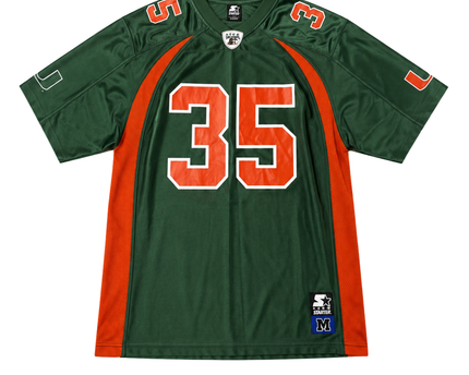 Starter Green Miami Hurricanes Collegiate Football Jersey