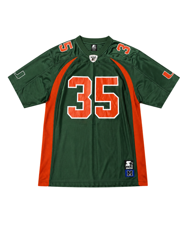 Starter Green Miami Hurricanes Collegiate Football Jersey