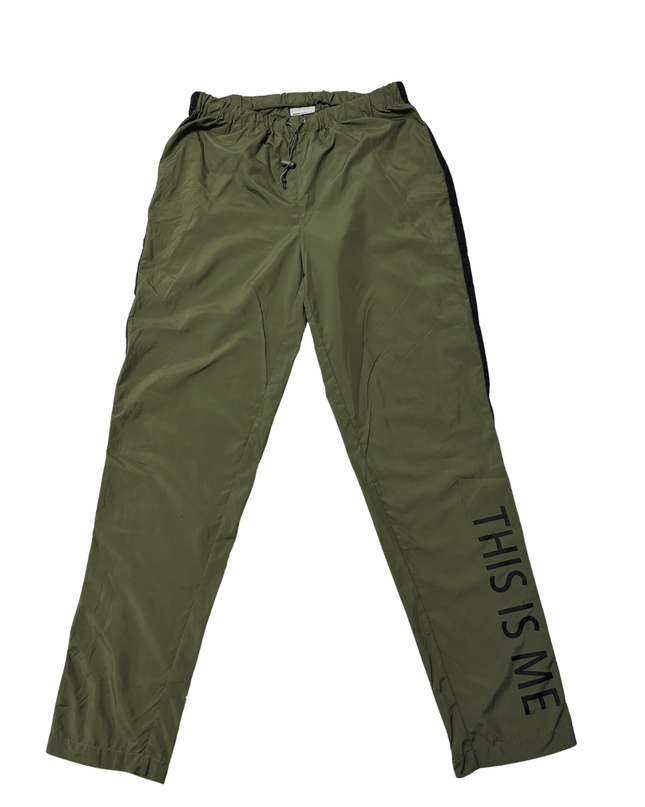 Noisy May Green Graphic Print Track Pants