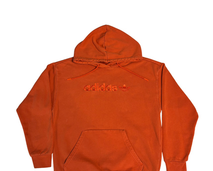 Adidas Originals Orange Embroidered Logo Hoodie