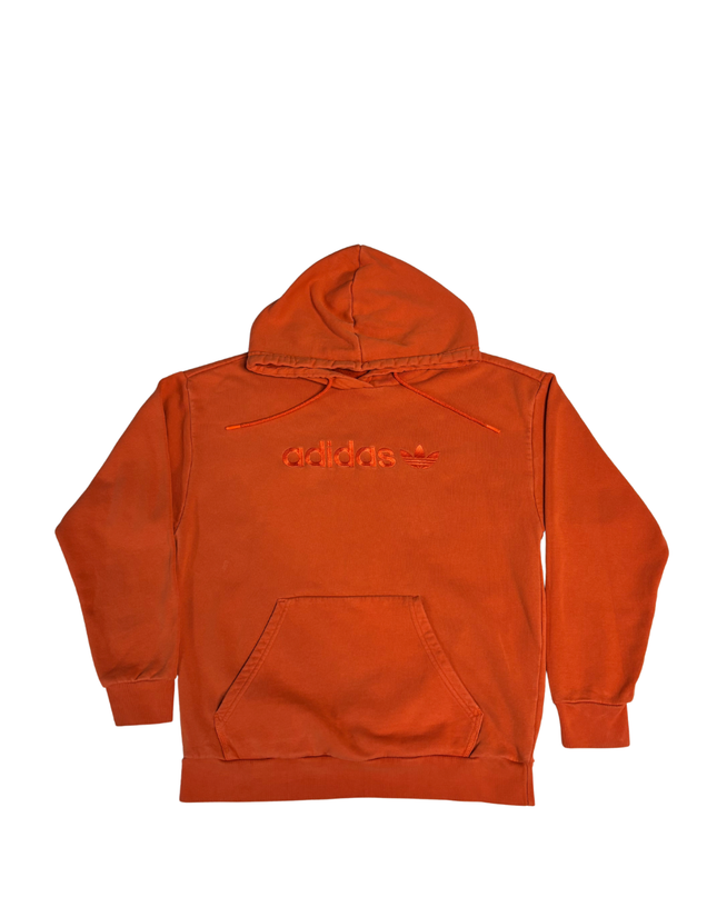 Adidas Originals Orange Embroidered Logo Hoodie