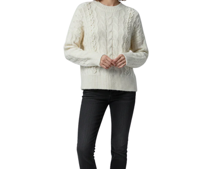 Abercrombie & Fitch Cream Chunky Cable Knit Sweater