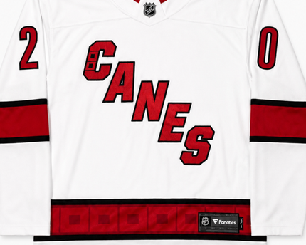 Fanatics White Sebastian Aho Carolina Hurricanes Away Jersey