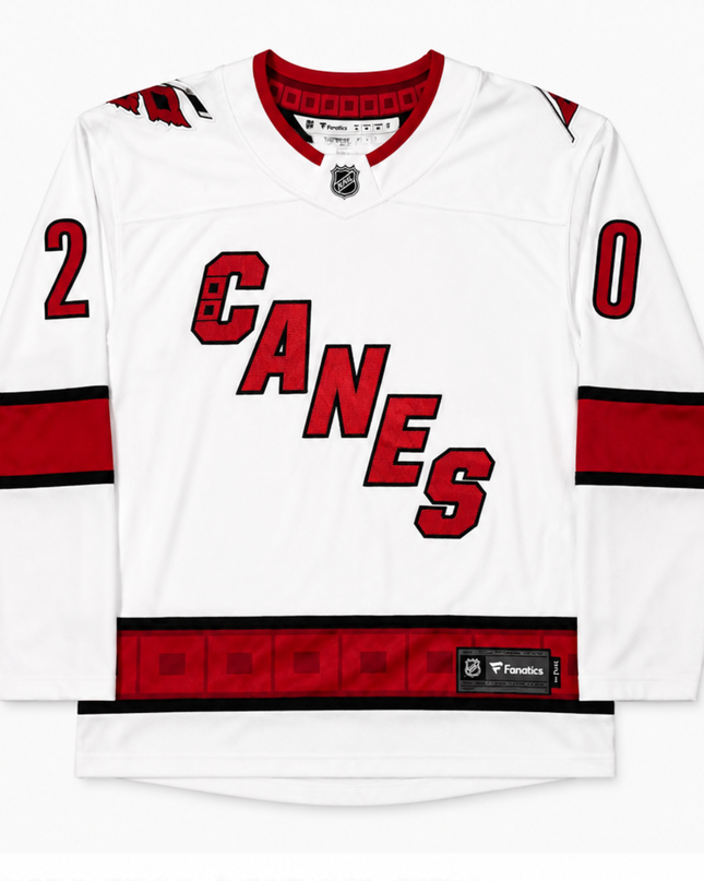 Fanatics White Sebastian Aho Carolina Hurricanes Away Jersey