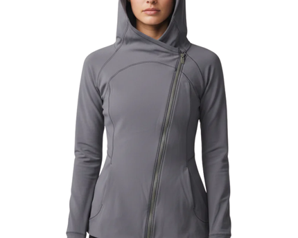 Lululemon Purple Asymmetrical Full Zip Performance Hoodie