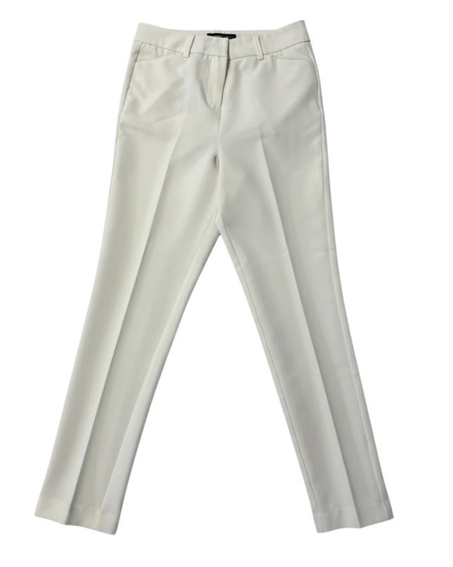 LC Waikiki Classic White Tapered Dress Trousers