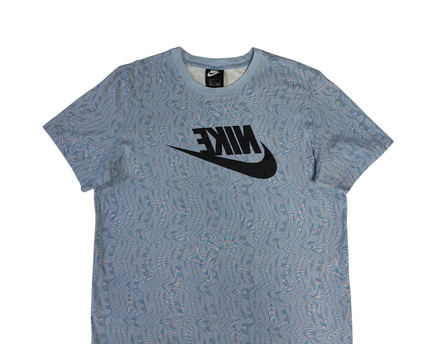 Nike Blue Psychedelic Swirl Graphic Tee