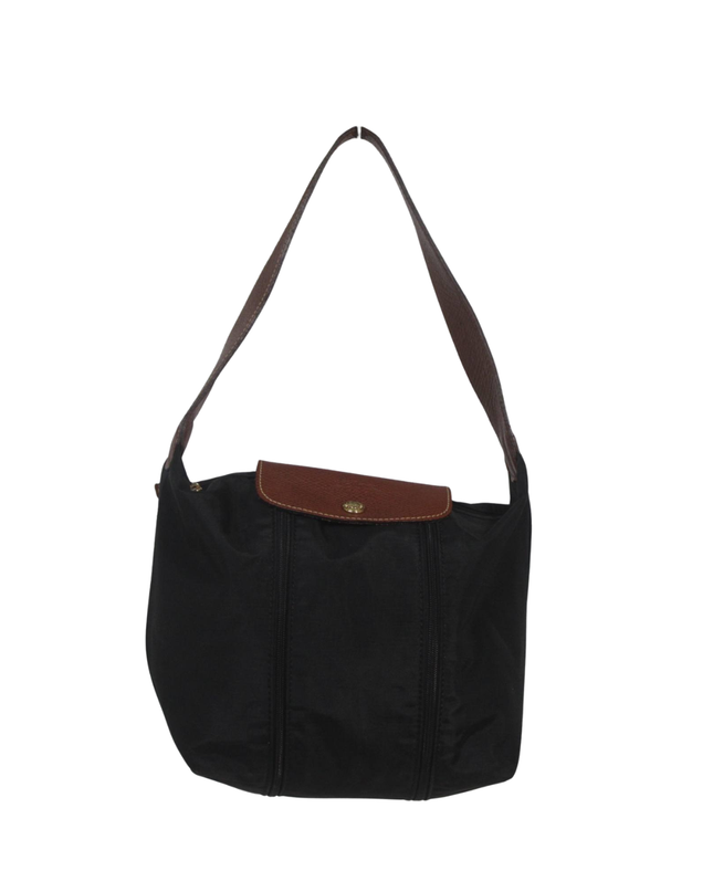 Longchamp Black Le Pliage Nylon Shoulder Bag