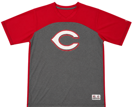 True Fan Red and Grey Sports T-Shirt
