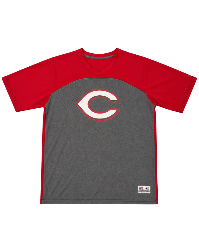 True Fan Red and Grey Sports T-Shirt