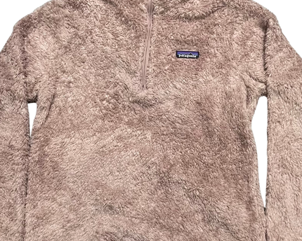 Patagonia Dusty Rose High-Pile Fleece 1/4 Zip Sweatshirt