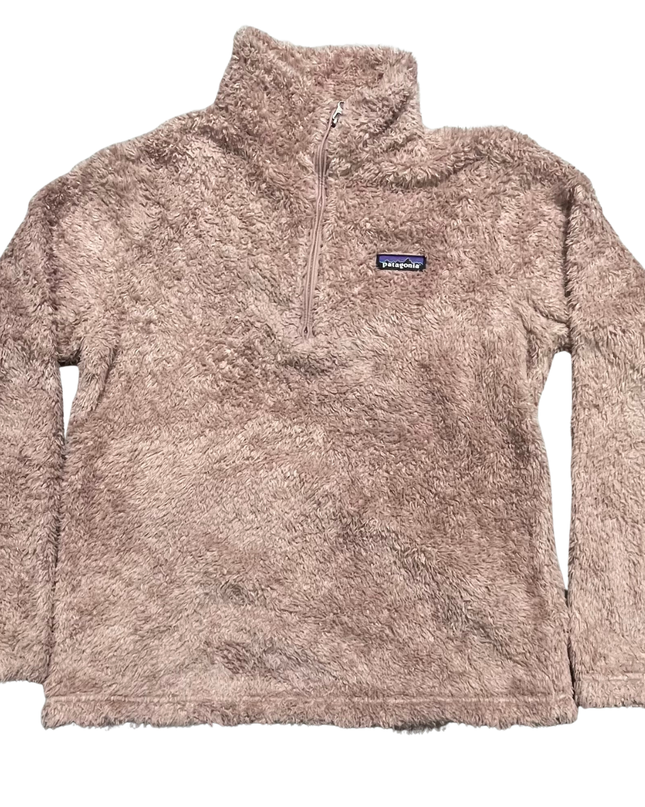 Patagonia Dusty Rose High-Pile Fleece 1/4 Zip Sweatshirt