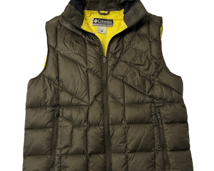 Columbia Brown Down-Filled Puffer Vest