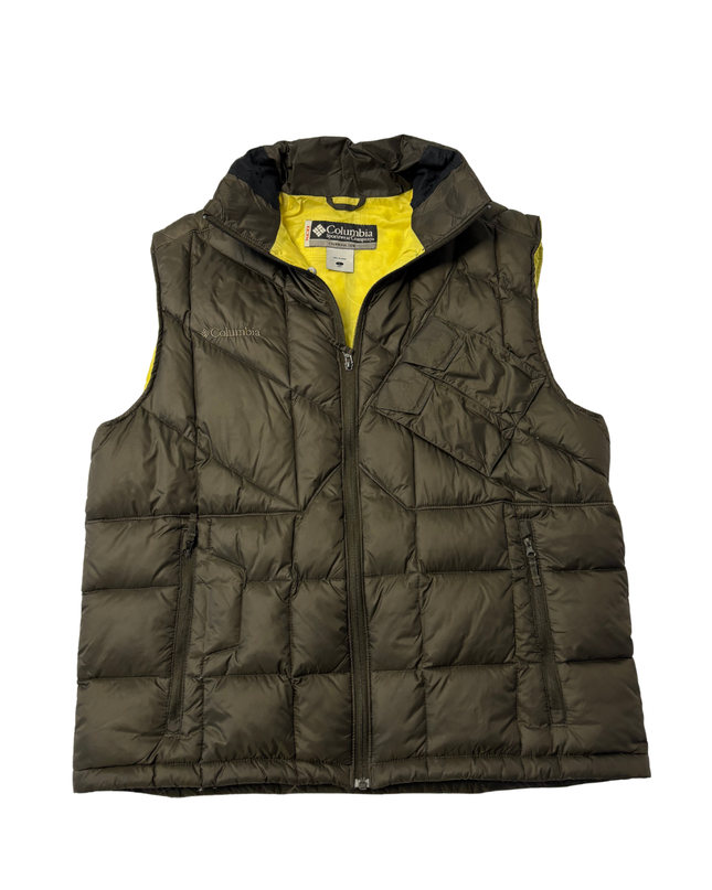 Columbia Brown Down-Filled Puffer Vest