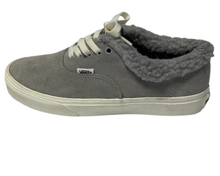 Vans Grey Sherpa-Lined Suede Sneakers