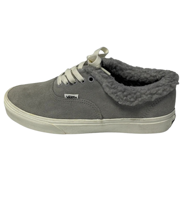 Vans Grey Sherpa-Lined Suede Sneakers