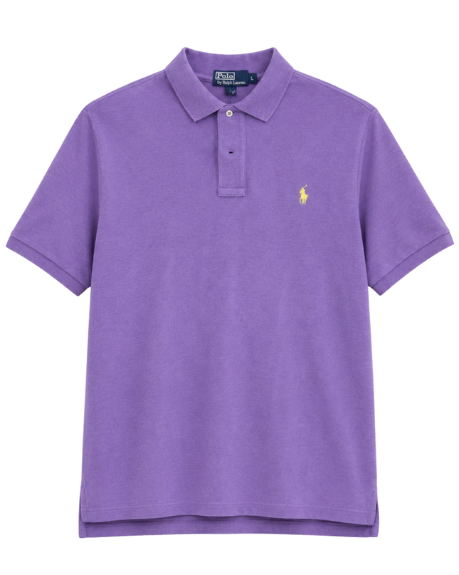 Polo Ralph Lauren Purple Short Sleeve Pique Polo Shirt