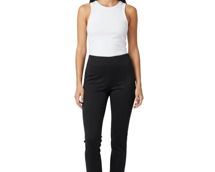 Asos Black Tie Hem High-Waisted Slim Pants