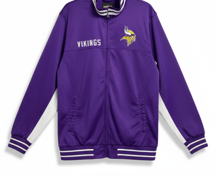 NFL Minnesota Vikings Purple Full-Zip Sports Jacket