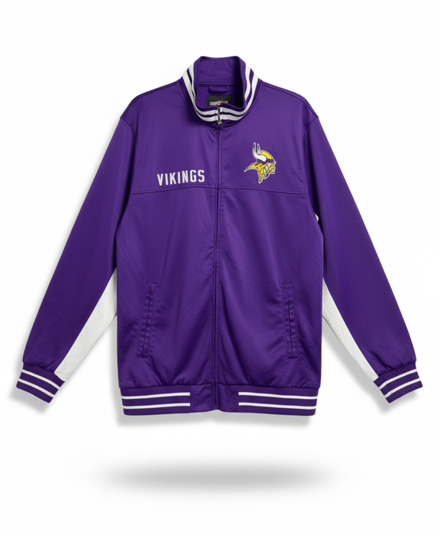 NFL Minnesota Vikings Purple Full-Zip Sports Jacket