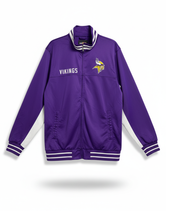 NFL Minnesota Vikings Purple Full-Zip Sports Jacket