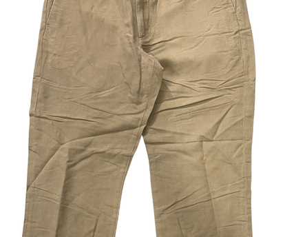 Polo Ralph Lauren Khaki Straight Fit Linen Blend Pants