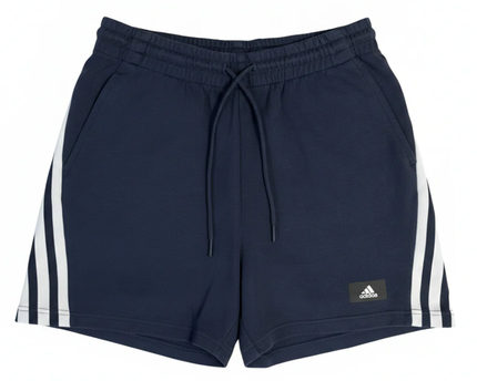 Adidas Navy Three-Stripe Athletic Training Shorts